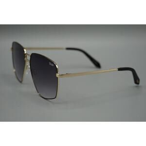 Quay Australia Next Please Sunglasses Gold Frame Black Fade Gradient Unisex